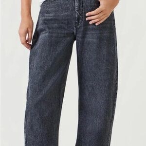 Hush Cordelia Barrel Leg Jeans, Washed Grey, size 4